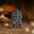 Silver Plated Panchmukhi Hanuman Ji Idol for Car Dashboard