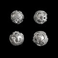Silver Viking Beads from Visby - Triangles