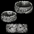 Silver Viking Raven Rings - Hugin & Munin