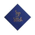 Sip & Stitch - Navy