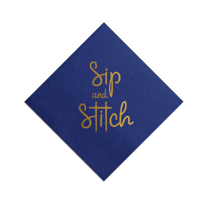 Sip & Stitch - Navy