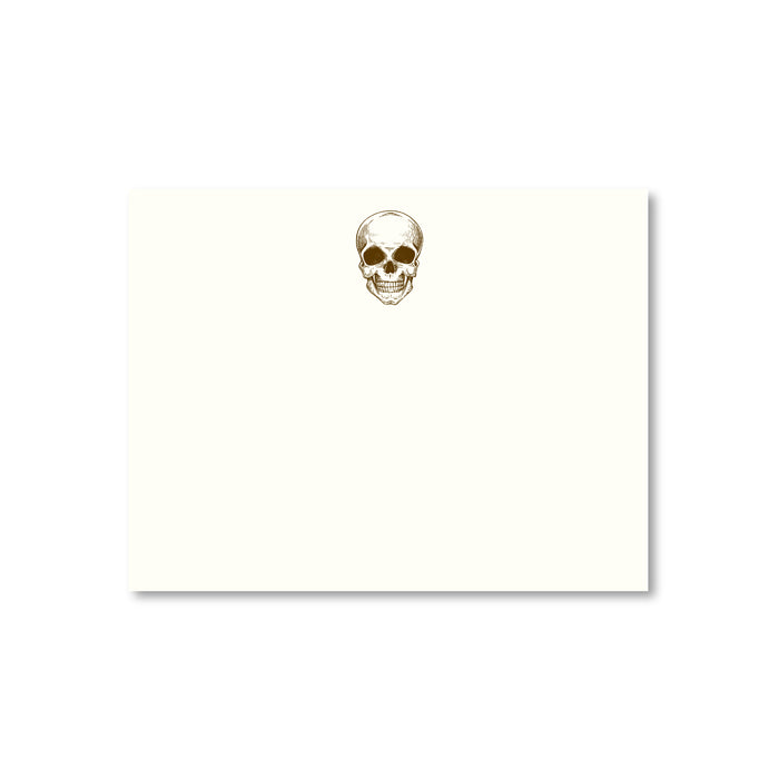 Skull Etched Note Cards