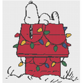 Snoopy on Christmas Doghouse