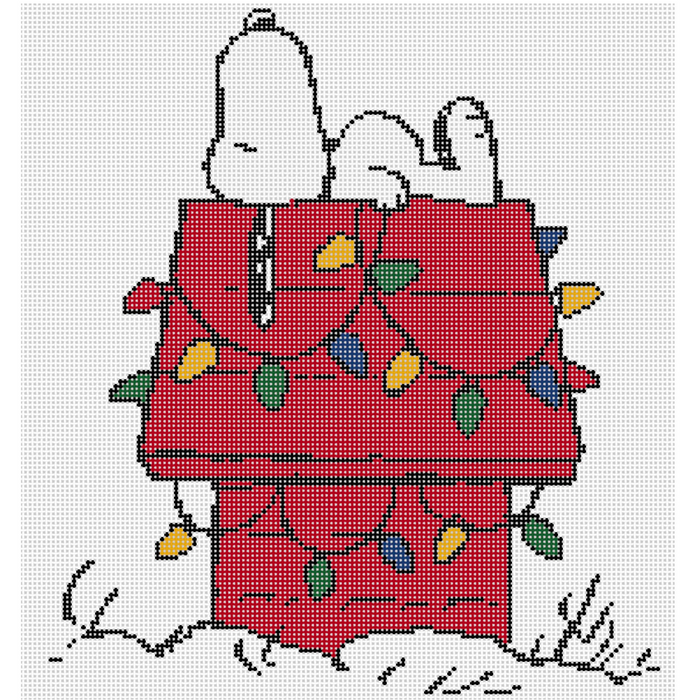 Snoopy on Christmas Doghouse