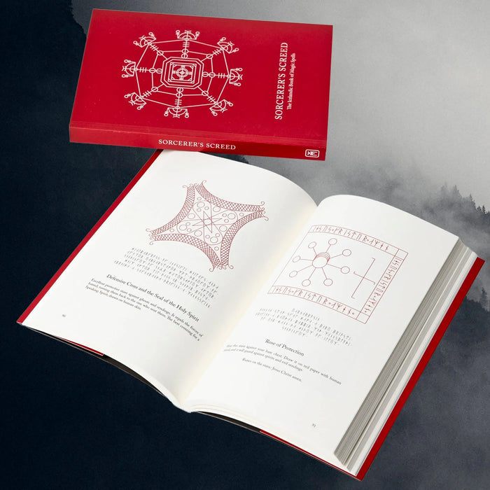 Sorcerer's Screed - The Icelandic Book of Magic Spells - Inside Book Display