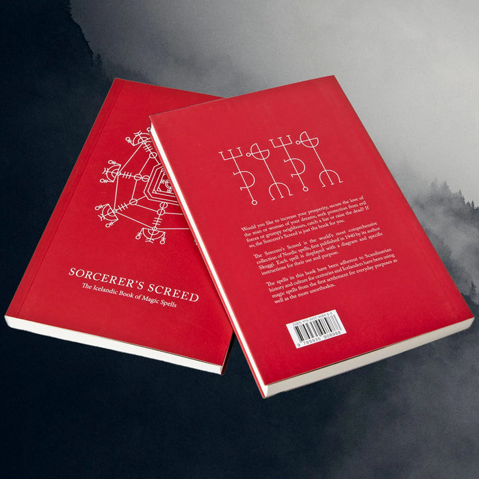 Sorcerer's Screed - The Icelandic Book of Magic Spells - Display Front and Back