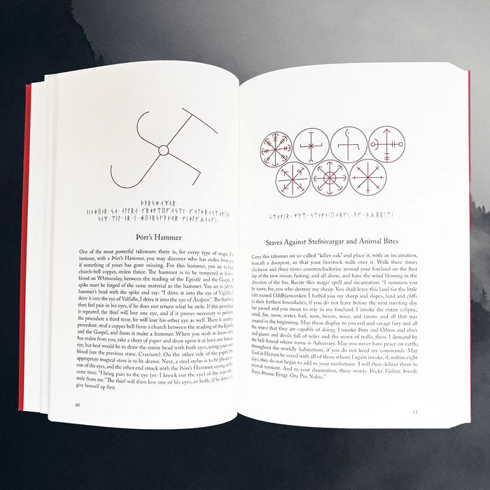 Sorcerer's Screed - The Icelandic Book of Magic Spells - Inside the Book - Thor and Animal Bite Staves