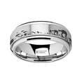 Spinning Engraved Hoth Battle Scene Star Wars Tungsten Carbide Spinner Wedding Band - 8mm