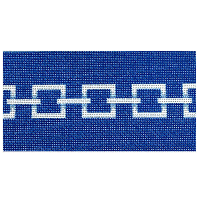 Square Link Insert - Blue/White