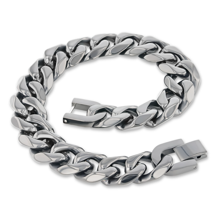 Stainless Steel 14mm Cuban Chain - 9 Inch