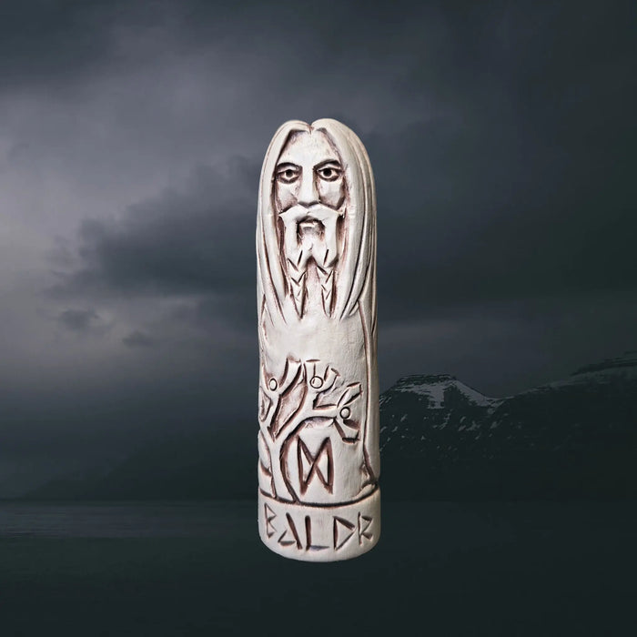 Statuette of the Norse God Baldr in Hand-Crafted Clay