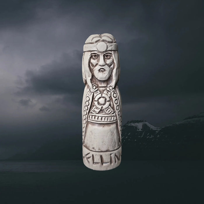 Statuette of the Norse God Delling in Hand-Crafted Clay