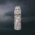 Hand-Crafted Ceramic Norse God Freyr (Frey) Statuette