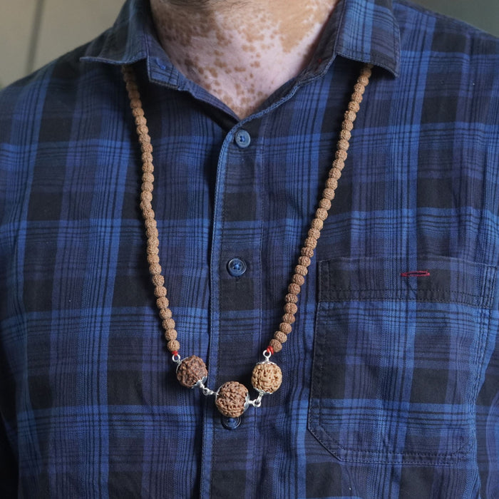 Swasth Kawach Mala with 3,5,6 Rudraksha