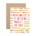 Teacher Pencil Card