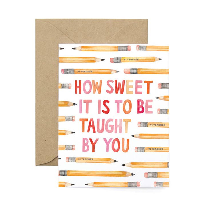 Teacher Pencil Card