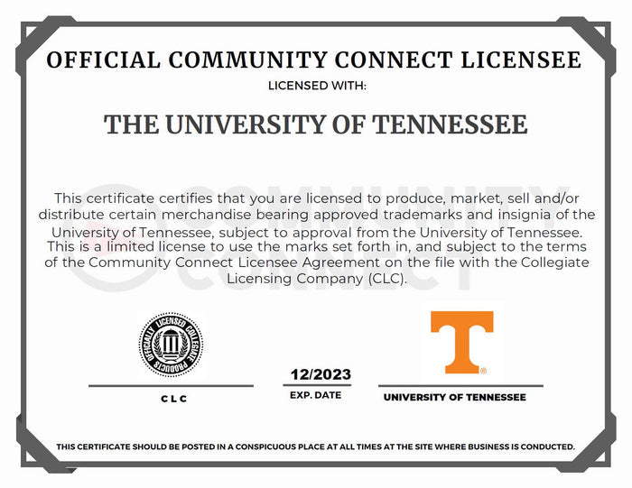 Tennessee Fan License Plate