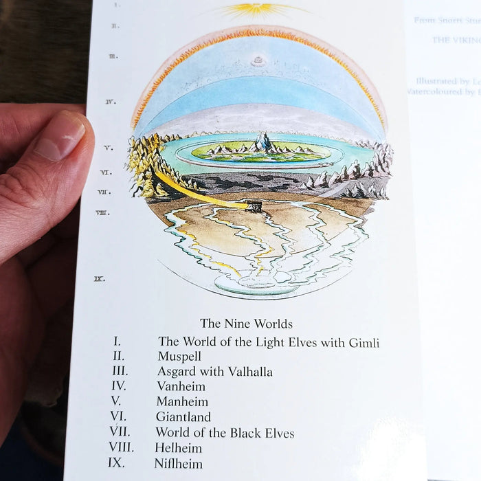 The Viking Gods Book - From Snorri Sturluson's Edda - Inside the book - The Nine Worlds