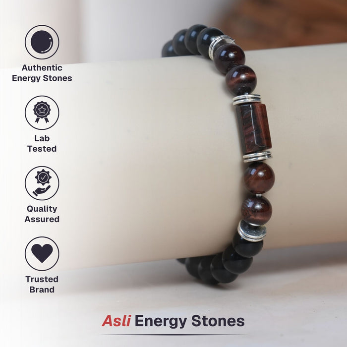 Tiger's Eye Zodiac Band – Leo (सिंह राशि)