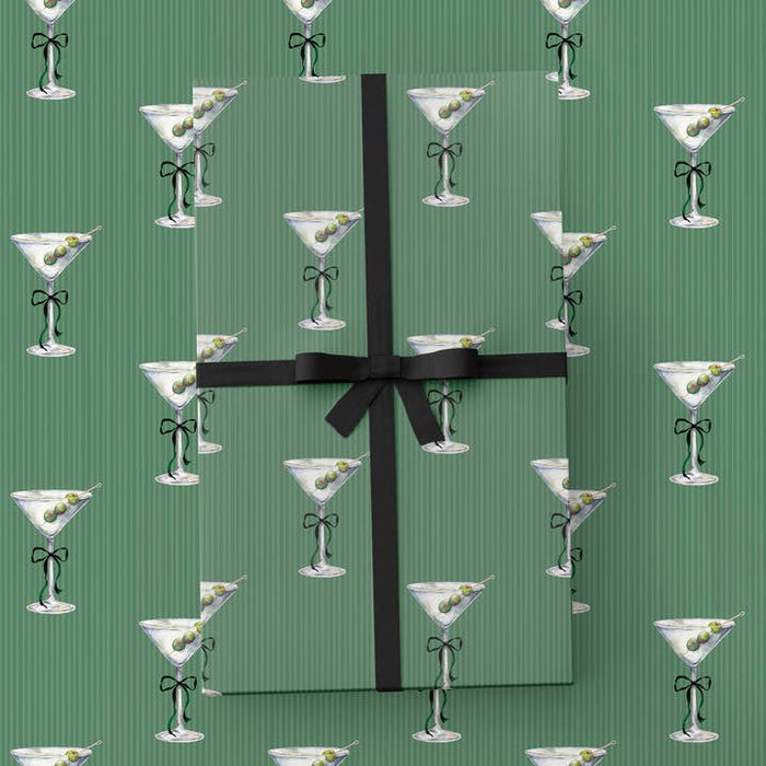 Tini Martini Gift Wrap Sheet