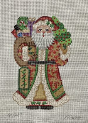 Toys and Christmas Tree Santa