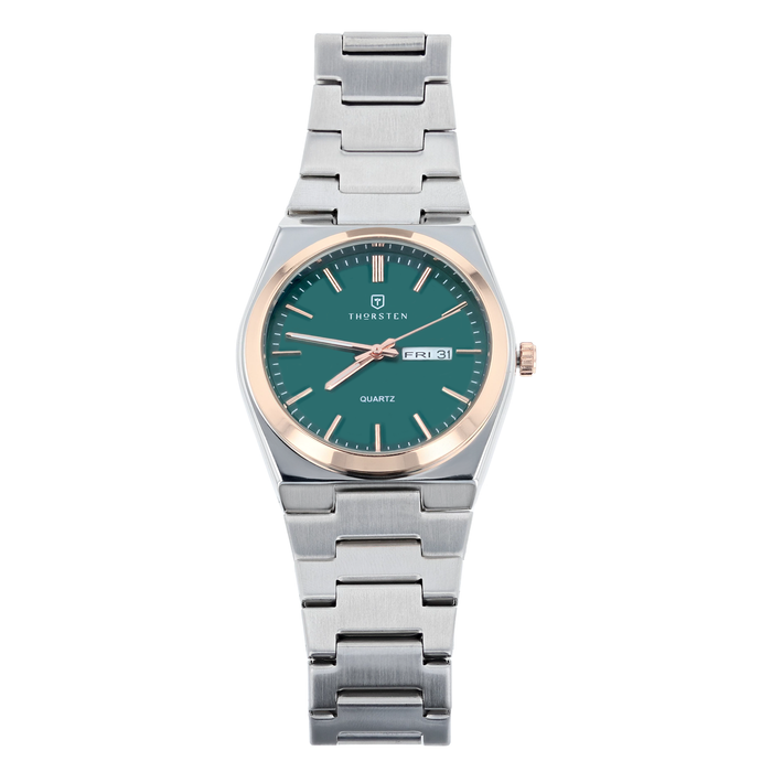 TRADESMAN Green Dial with Silver Band Watch