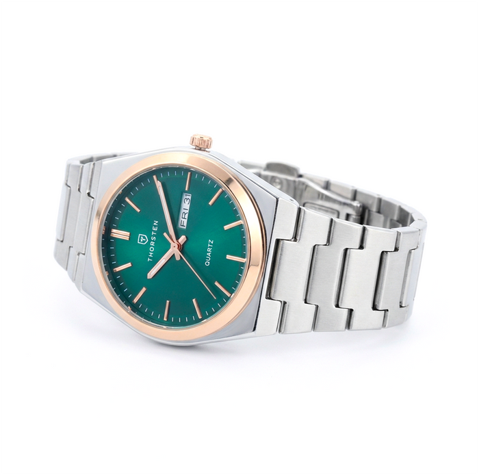 TRADESMAN Green Dial with Silver Band Watch