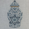 Transferware Judaica Ginger Jar