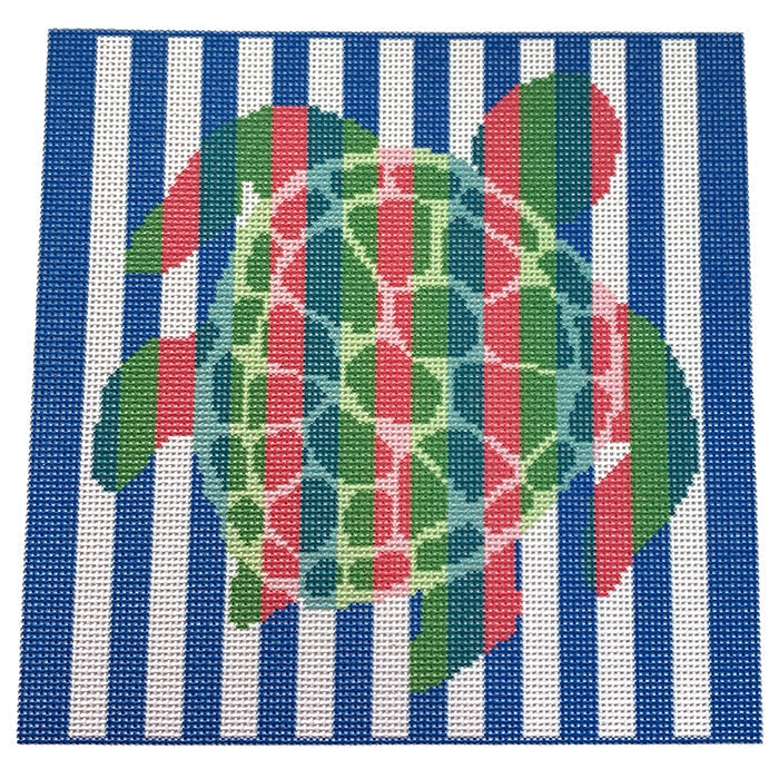 Turtle on Blue