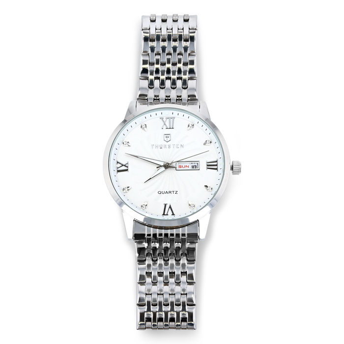 VALENCIA White Dial with Silver Band Watch