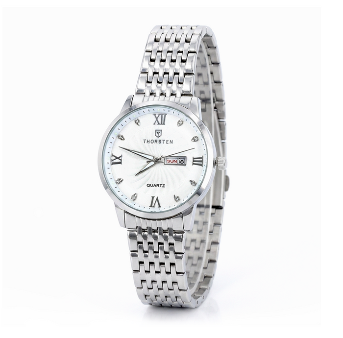 VALENCIA White Dial with Silver Band Watch