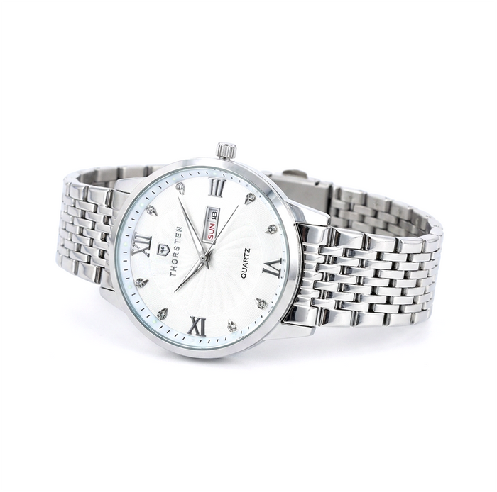 VALENCIA White Dial with Silver Band Watch