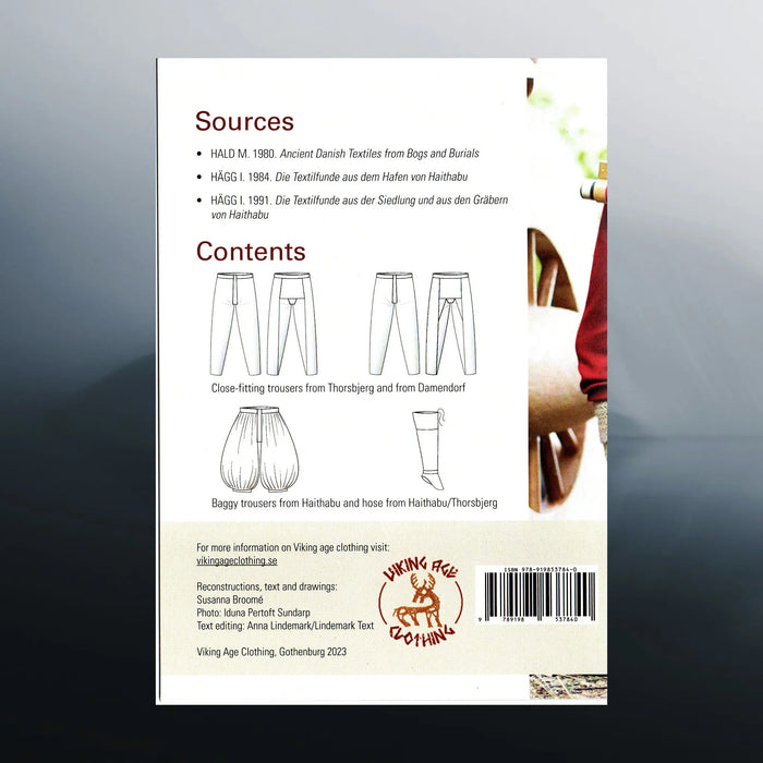 Viking Age Clothing - Trousers Book - Back Cover