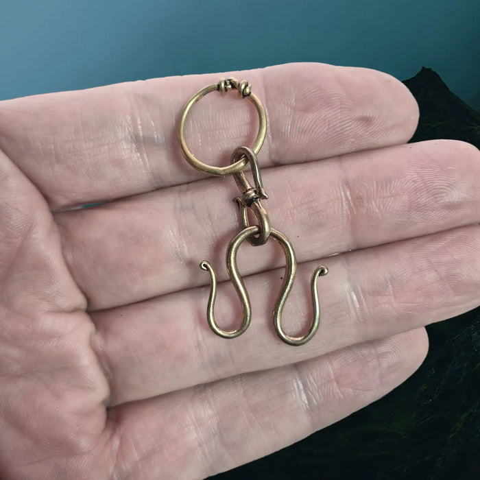 Viking Age Replica Bronze Chain / Bead Distributor on Hand