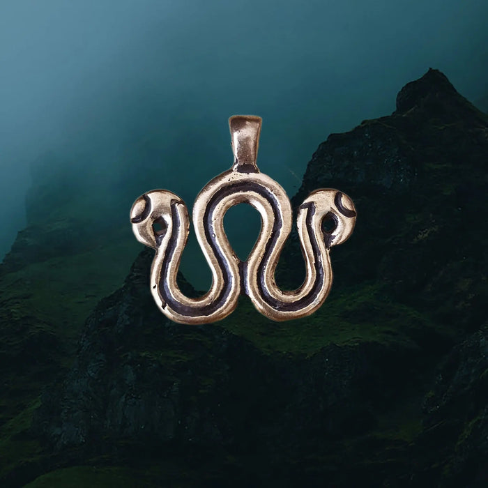 Viking Age Replica Bronze Serpent Bead Divider from Sweden