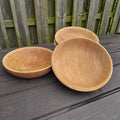 Viking Age Replica Hand Turned Alder Wood Bowl - Large The Viking Dragon