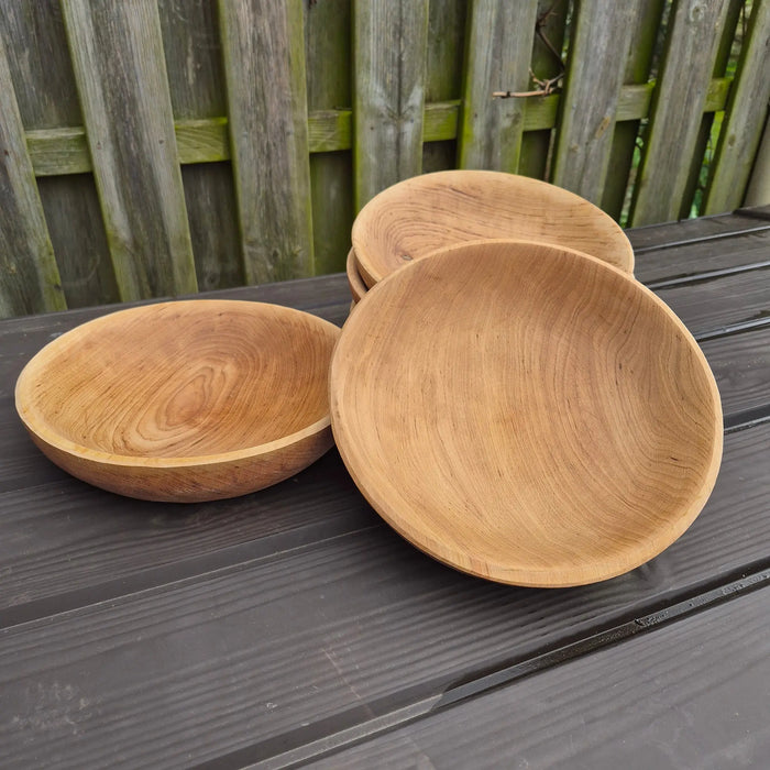 Viking Age Replica Hand Turned Alder Wood Bowl - Large The Viking Dragon