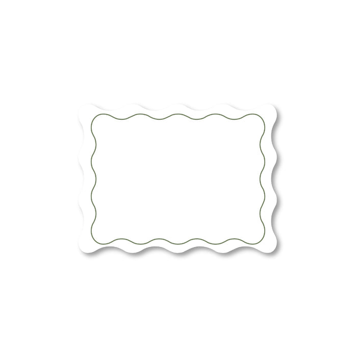 Wave Note Cards - Green