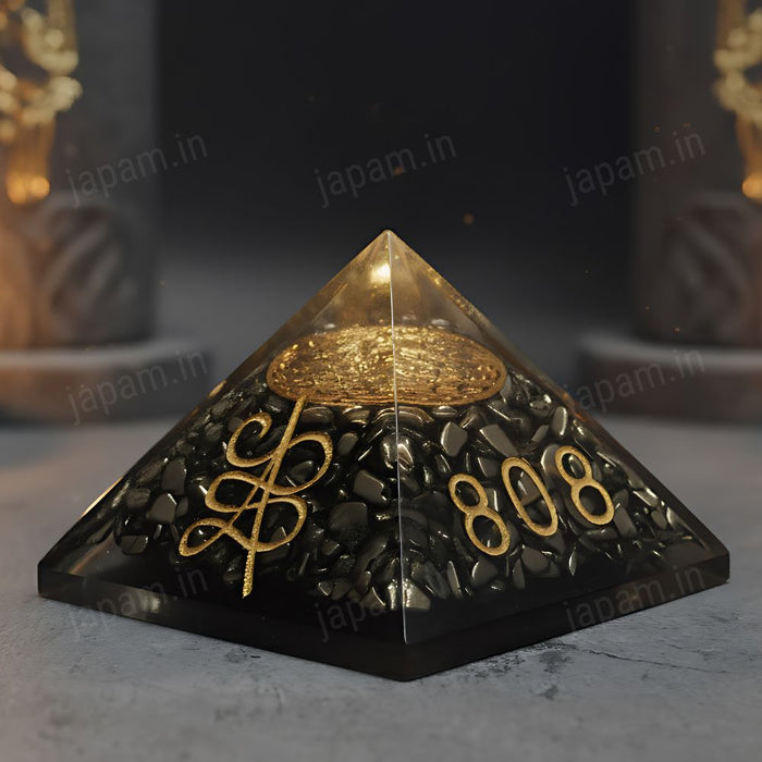 Wealth Magnet Pyrite Pyramid for Vaastu