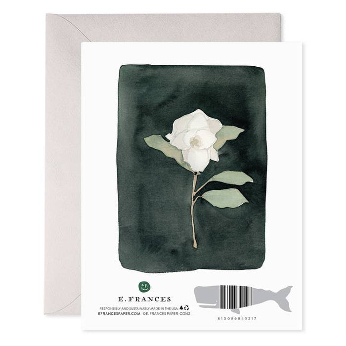 White Flower Sympathy Card