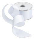 White Wide Satin Ribbon