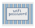 WiFi Password - Blue Stripes