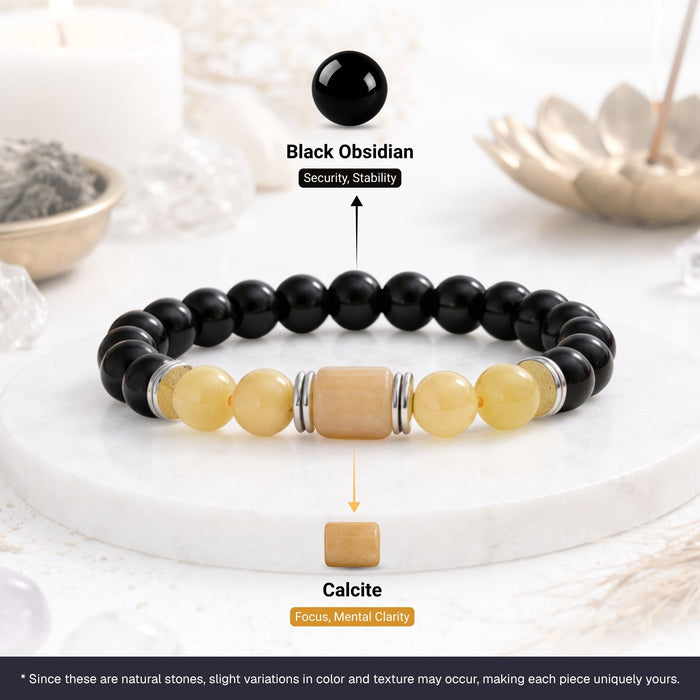 Yellow Calcite Zodiac Band – Sagittarius (धनु राशि)