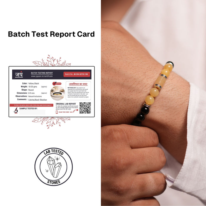 Yellow Calcite Zodiac Band – Sagittarius (धनु राशि)