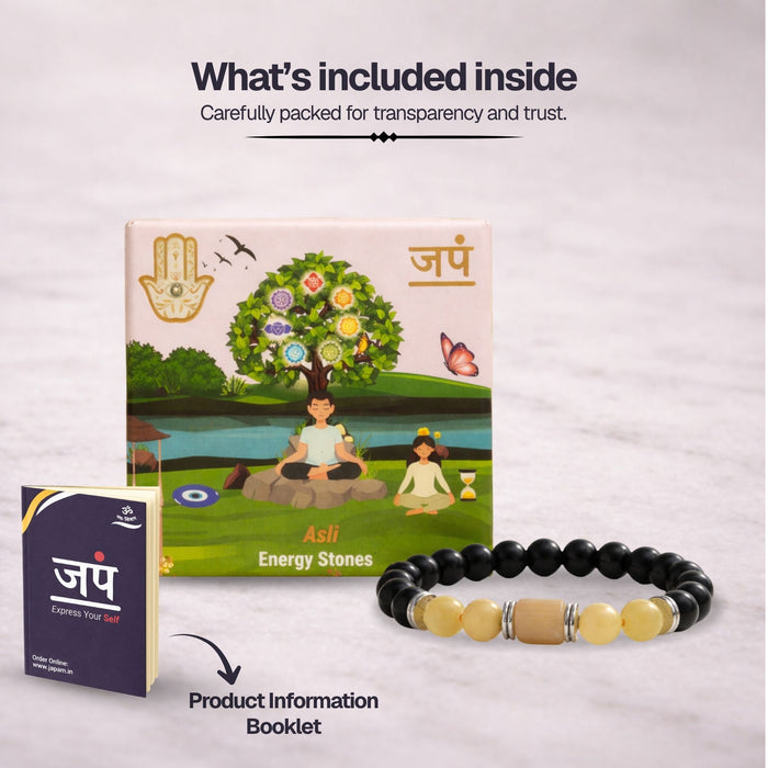 Yellow Calcite Zodiac Band – Sagittarius (धनु राशि)