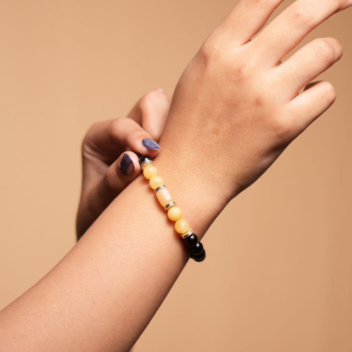 Yellow Calcite Zodiac Band – Sagittarius (धनु राशि)